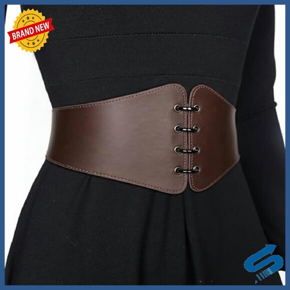 Medieval Leather Corset Belt Renaissance Cinch Belt Halloween Costume main image 7
